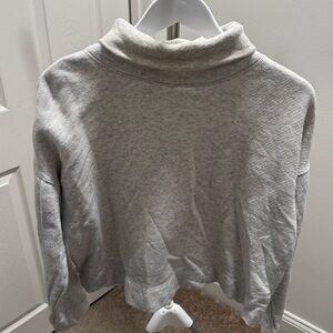 Vineyard Vines Light Gray Women's Turtleneck Sweater